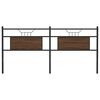 vidaXL Kopfteil Braun Eichen-Optik 160 cm Holzwerkstoff und Stahl