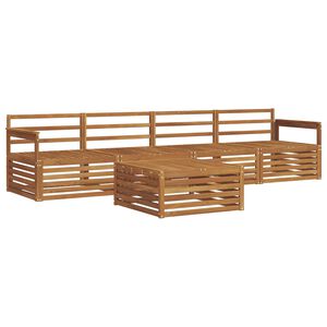 vidaXL Outdoor-Sofagarnitur 5 pcs Natur Massivholz Akazie