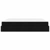 vidaXL Bettgestell mit Matratze mit Matratze 2 pcs Schwarz Stoff