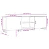 vidaXL TV-Schrank R&auml;uchereiche 150x30x50 cm Holzwerkstoff