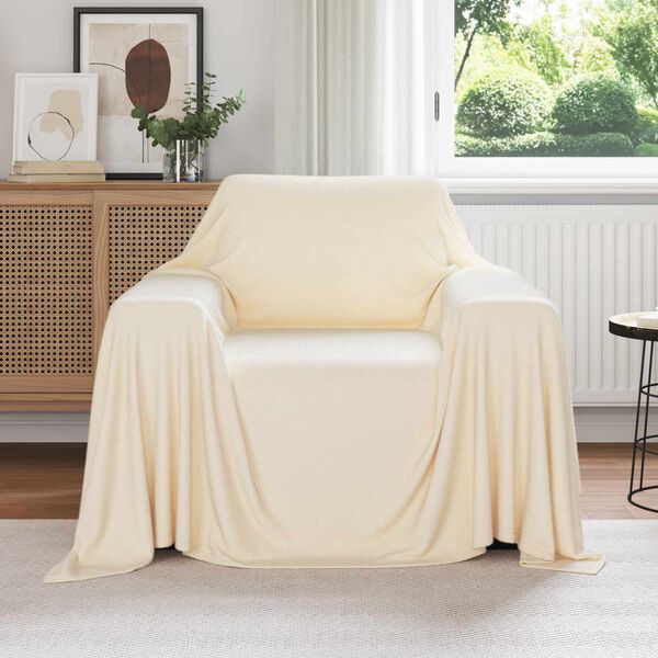 vidaXL Wohndecken 6 pcs Creme 210 x 140 cm Fleece