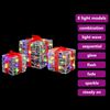 vidaXL Geschenkbox mit 60 LEDs 3 pcs Mehrfarbig 20 x 20 x 20 cm Acryl