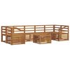 vidaXL Sofagarnituren 8 pcs Natur Massivholz Akazie