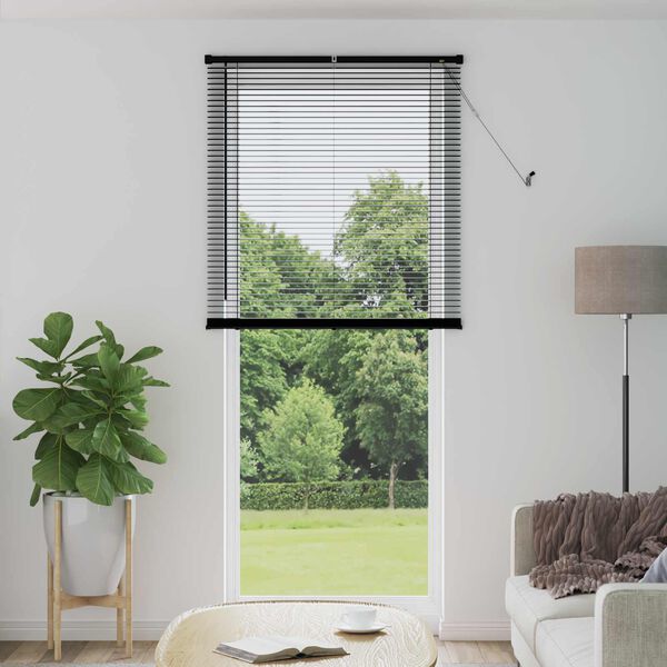 vidaXL Venetianer Jalousie Schwarz 213 x 80 cm PVC