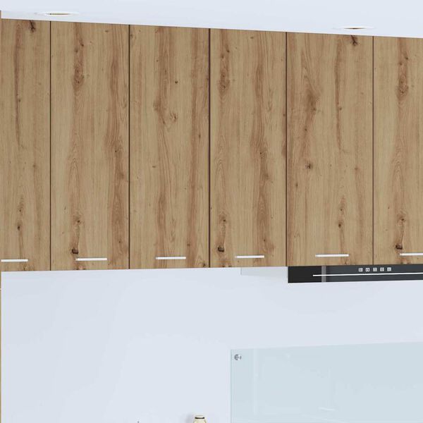 vidaXL H&auml;ngeschrank 2 pcs Artisan-Eiche und Wei&szlig; 30 x 31 x 80 cm