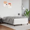 vidaXL Boxspringbett mit Matratze Wei&szlig; 120x200 cm Kunstleder