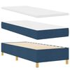 vidaXL Boxspringbett mit Matratze mit Kopfteil Blau 80 x 200 cm Stoff