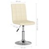 vidaXL Esszimmerst&uuml;hle 2 Stk. Drehbar Creme Stoff