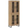 vidaXL Highboard 2 stk. Artisan-Eiche 69,5 x 34 x 180 cm Holzwerkstoff