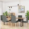 vidaXL Esszimmerst&uuml;hle 6 Stk. Dunkelgrau Stoff