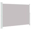 vidaXL Seitenmarkise Ausziehbar 200x314 cm Grau