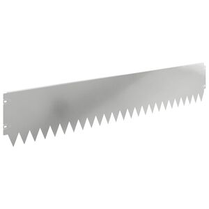 vidaXL Rasenkante 30 stk. 103 x 20 cm Stahl Silber