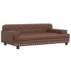 vidaXL Hundebett Braun 90x53x30 cm Kunstleder