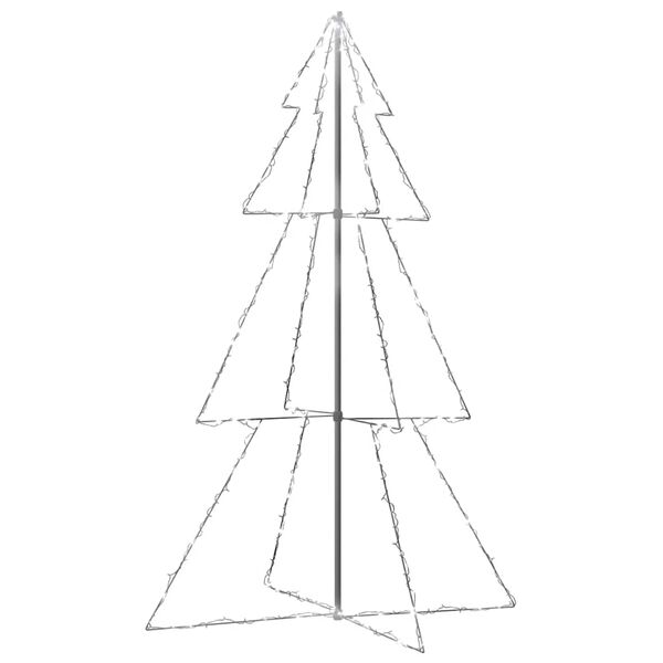 vidaXL Weihnachtsbaum in Kegelform 240 LEDs Indoor Outdoor 118x180 cm