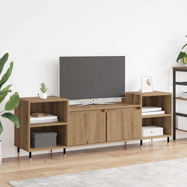 vidaXL TV-Schr&auml;nk Artisan-Eiche 160 x 35 x 55 cm Holzwerkstoff