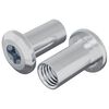 vidaXL Sicherungsmutter 2 Stk. Nickel M6 x 15 mm Stahl