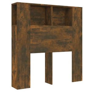 vidaXL Kopfteil mit Ablagen R&auml;uchereiche 100x18,5x102,5 cm