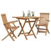 vidaXL Garten Essgruppe 3 pcs Braun Massivholz Akazie