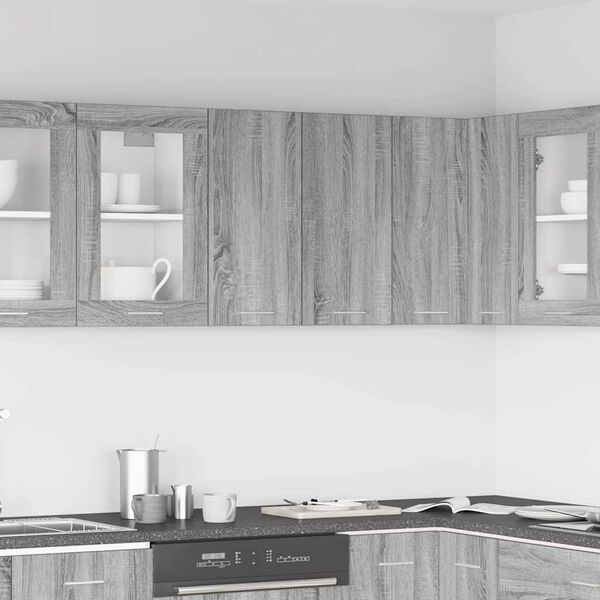 vidaXL Hängeschrank Lyon Grau Sonoma 60x31x60 cm Holzwerkstoff