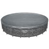 Bestway Poolabdeckung &Oslash;6,10 m Rund Polyester Grau