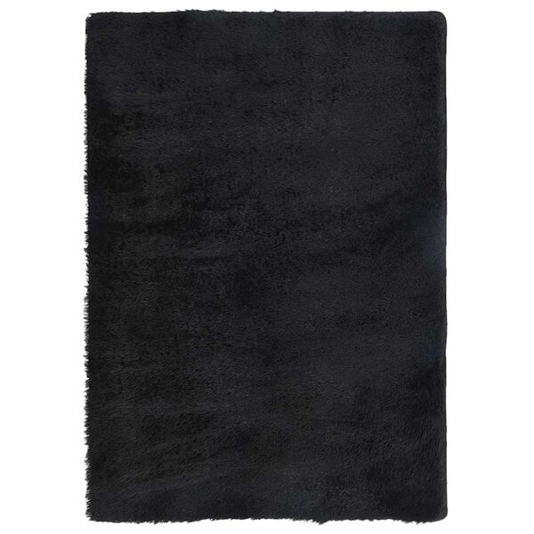 vidaXL Teppich Shaggy Hochflor NAVARRA Schwarz 160x230 cm Polyester