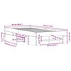 vidaXL Bettgestell Betongrau 90x190 cm Holzwerkstoff