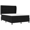 vidaXL Boxspringbett mit Matratze Schwarz 160 x 200 cm Stoff