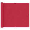 vidaXL Balkonsichtschutz Bordeauxrot 100 x 800 cm Oxford-Stoff