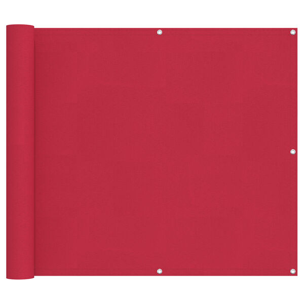 vidaXL Balkonsichtschutz Bordeauxrot 100 x 800 cm Oxford-Stoff