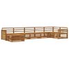 vidaXL Outdoor-Sofagarnitur 7 stk. Natur