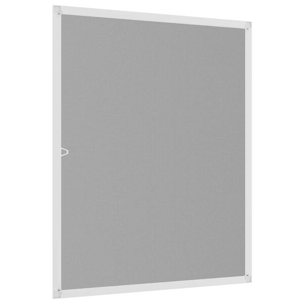vidaXL Insektenschutz f&uuml;r Fenster Wei&szlig; 80x100 cm