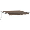 vidaXL Ausziehbare Markise Taupe 5 x 3 m Polyester und Aluminium