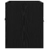 vidaXL Waschbeckenunterschrank Schwarz Eichen-Optik 41 x 38,5 x 46 cm