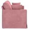 vidaXL Sofa Rosa Gesamtabmessungen: 138 x 78 x 80 cm (B x T x H) Samt