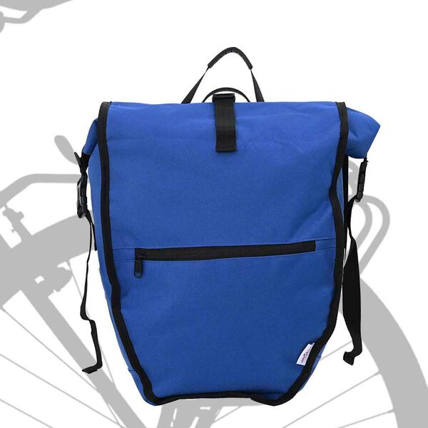 vidaXL Fahrradtasche Blau 32,5 x 17 x 57 cm Polyester