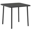 vidaXL Gartentisch Dunkelgrau 80x80x72 cm Stahl