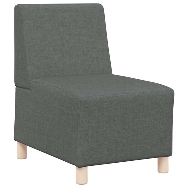 vidaXL Modulares Sofa ohne Armlehnen Dunkelgrau 55 cm Stoff