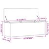 vidaXL Aufbewahrungsbox Artisan-Eiche 102 x 35 x 35 cm Holzwerkstoff