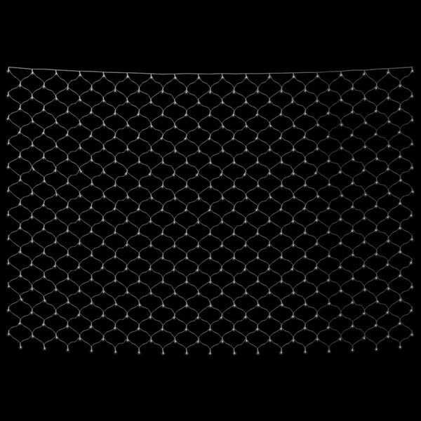 vidaXL LED-Lichternetz Kaltweiß 3x2 m 204 LEDs Indoor Outdoor