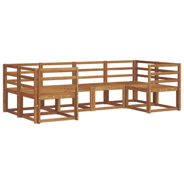 vidaXL Outdoor-Sofagarnitur 6 pcs Natur Massivholz Akazie