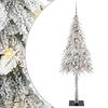 vidaXL Weihnachtsbaum mit 300 LEDs Wei&szlig; 210 cm PE und Stahl