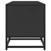 vidaXL TV-Schrank Schwarz 100x35x41 cm Holzwerkstoff und Metall