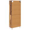 vidaXL Highboard Altholz 69,5 x 34 x 180 cm Holzwerkstoff