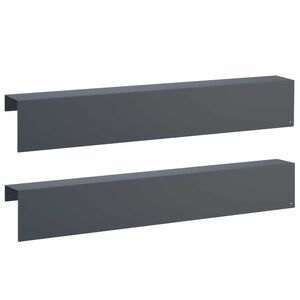 vidaXL Garten-Abdeckprofil 2 stk. 100 x 10 x 15 cm Stahl Anthrazit