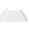 vidaXL Schwebendes Regal 2 pcs Wei&szlig; 100 x 9 x 2,5 cm Stahl