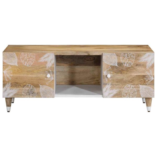 vidaXL Couchtisch 100x54x40 cm Massivholz Mango