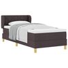 vidaXL Boxspringbett mit Matratze Dunkelbraun 90 x 200 cm Stoff