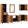 vidaXL Badezimmer Sets 5 Stk. Akazie Braun Winish Massivholz Mango