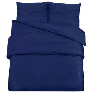 vidaXL Bettw&auml;sche-Set Marineblau 200x200 cm Baumwolle
