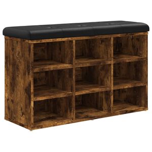 vidaXL Schuhbank R&auml;uchereiche 82x32x50 cm Holzwerkstoff
